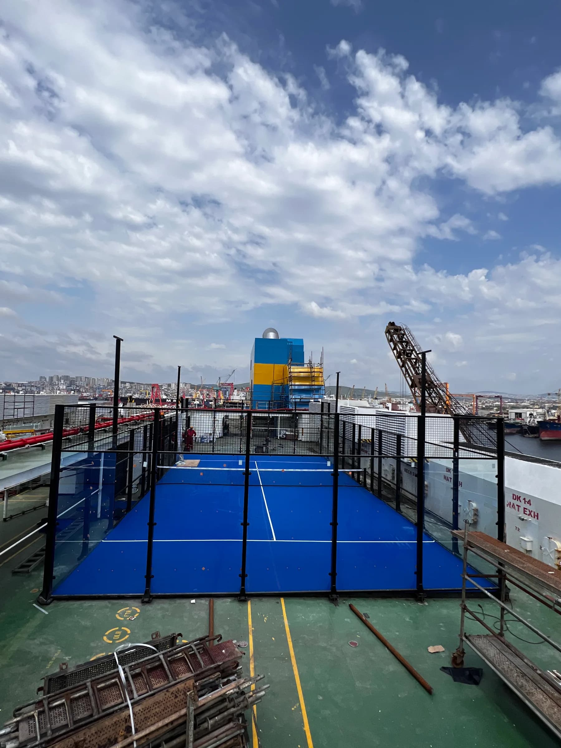 Padelbaan aan boord — Lake Wanaka, Tuzla — Padelbaan installatie, Tuzla, Istanbul